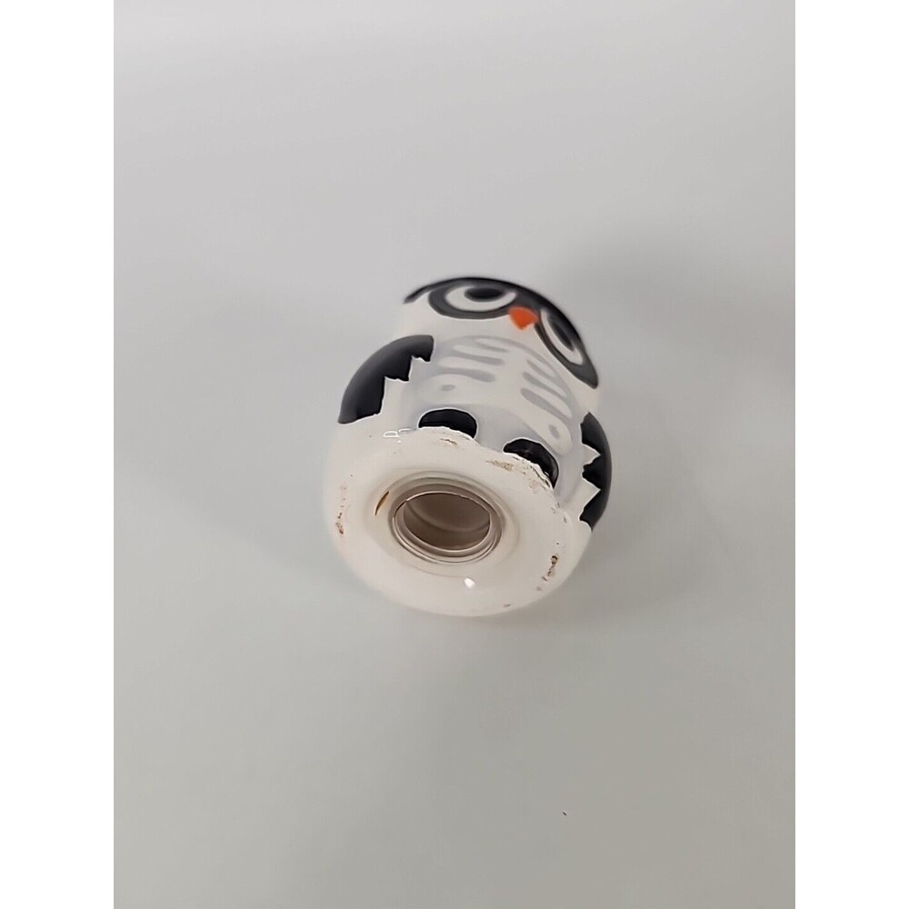 Owl Salt And Pepper Shakers Halloween Black & White Skeleton Vampire Table Decor - Picture 7 of 13